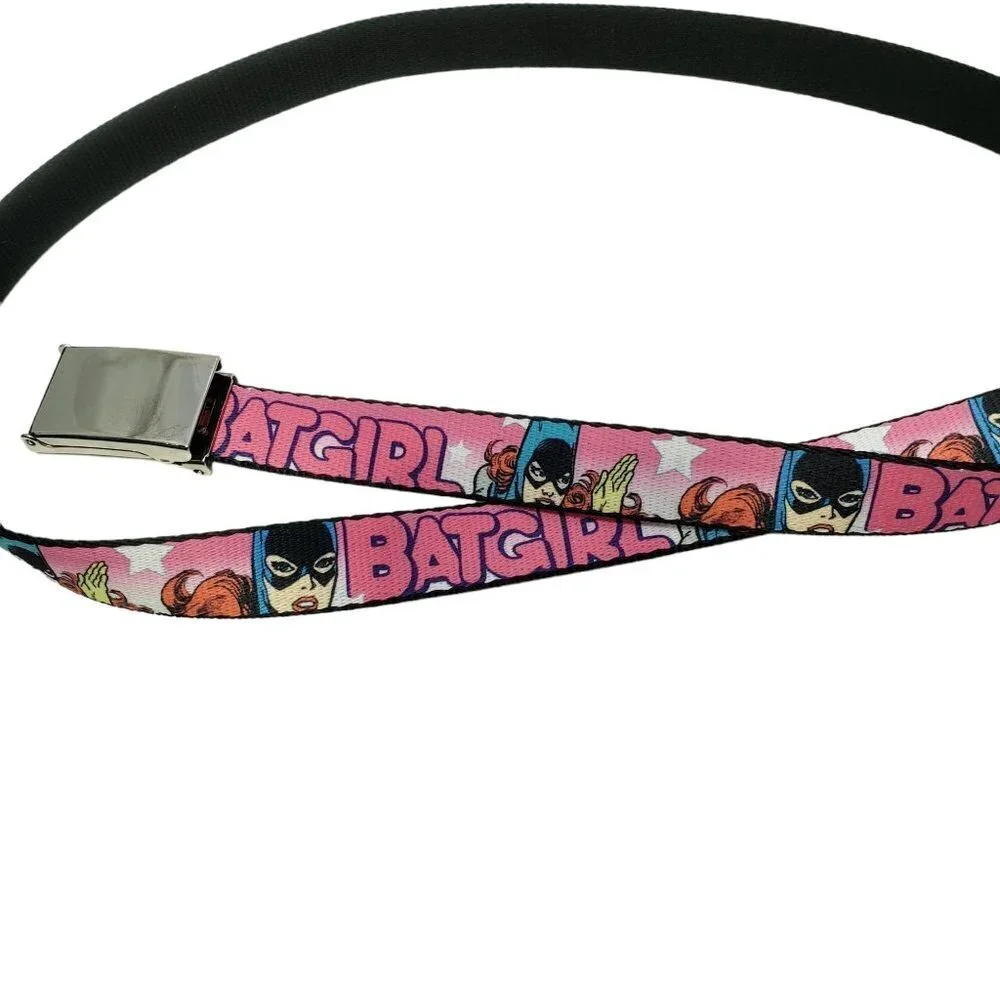 BD Buckle-Down Batgirl Belt Girl's One Size Pink Cut to Size (uncut) Bat‎ Girl